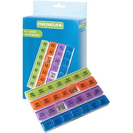 Таблетница на 7 дней Пилюля Домашняя