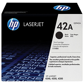 Картридж лазерный HP 42A чёрный оригинальный
