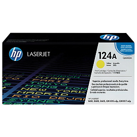 Картридж лазерный HP 124A Q6002A жёлтый оригинальный