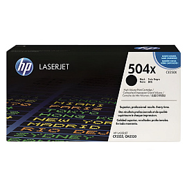 Картридж лазерный HP 504X CE250X черный оригинальный повышенной емкости