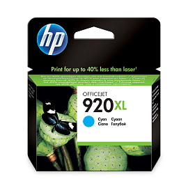 Картридж струйный HP 920XL CD972AE голубой оригинальный повышенной емкости