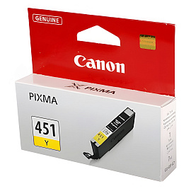 Картридж струйный Canon CLI-451Y 6526B001 желтый оригинальный