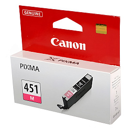 Картридж струйный Canon CLI-451M 6525B001 пурпурный оригинальный