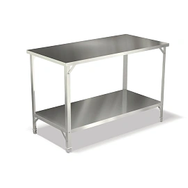 Стол производственный СПСО-1206ц металлический со сплошной полкой (1200х600х850 мм)