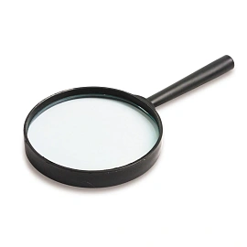Лупа Attache диаметр 90 мм кратность увеличения 5 черная фото Лупа Attache диаметр 90 мм кратность увеличения 5 черная