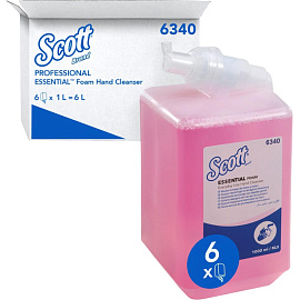 Картридж с мылом-пеной KIMBERLY-CLARK Scott Everyday Use 6340 1000 мл (6 штук в упаковке)
