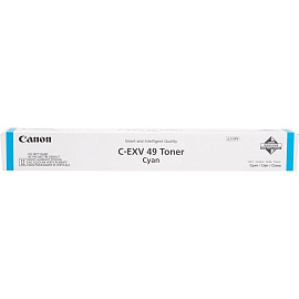 Картридж лазерный Canon C-EXV49 8525B002 голубой оригинальный