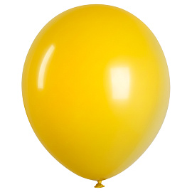 Воздушные шары, 50шт., М12/30см, MESHU, пастель, желтый