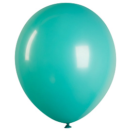 Воздушные шары, 50шт., М12/30см, MESHU, пастель, бирюзовый