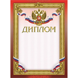 Диплом А4 230 г/кв.м с тиснением фольгой (10 штук в упаковке)