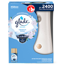 Освежитель воздуха автоматический Glade Automatic + сменный баллон Свежесть белья 269 мл