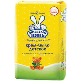 Крем-мыло детское Ушастый нянь с алоэ 90 г