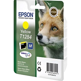 Картридж струйный Epson T1284 C13T12844012 желтый оригинальный