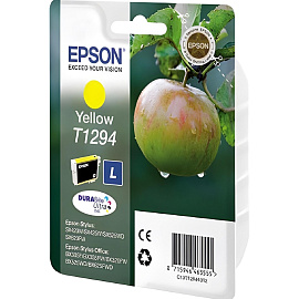 Картридж струйный Epson T12944 6269C001 жёлтый оригинальный