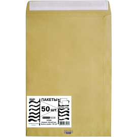Пакет Multipack E4 (300x400 мм) из крафт-бумаги 100 г/кв.м стрип (50 штук в упаковке)