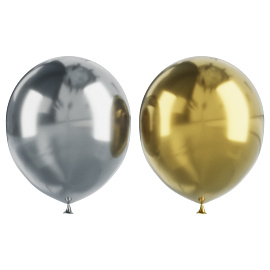 Воздушные шары, 25шт., М12/30см, MESHU "Shine