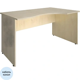 Стол эргономичный Riva правый (клен, 1400х900х750 мм)