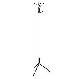 Вешалка напольная (стойка) Комус Мебель (Аttache) КР-20 на 4 персоны (чёрная)