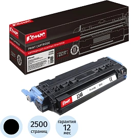 Картридж лазерный Комус 124A Q6000A для HP черный совместимый