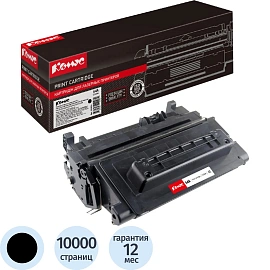 Картридж лазерный Комус 64A CC364A для HP черный совместимый