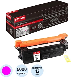 Картридж лазерный Комус 507A CE403A для HP пурпурный совместимый