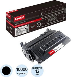 Картридж лазерный Комус 90A CE390A для HP черный совместимый