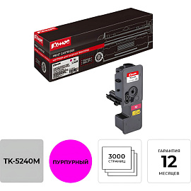 Картридж лазерный Комус TK-5240M 1T02R7BNL0 для Kyocera пурпурный совместимый