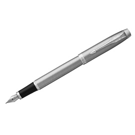 Ручка перьевая Parker IM Stainless Steel цвет чернил синий, цвет корпуса серебристый (артикул производителя 2143635)