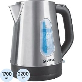 Чайник электрический Vitek VT-7038 серебристый