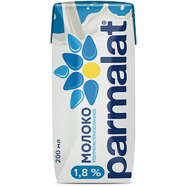 Молоко Parmalat ультрапастеризованное 1.8% 200 г (24 штуки в упаковке)