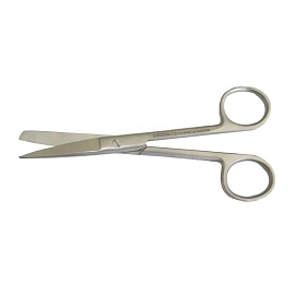 Ножницы хирургические Surgicon прямые с одним острым концом 140 мм