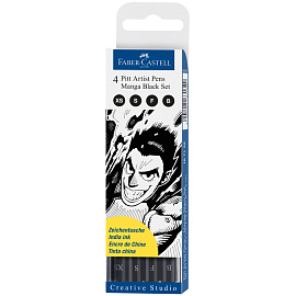 Набор капиллярных ручек Faber-Castell Pitt Artist Manga Black