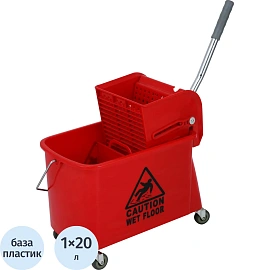 Ведро на колесах ЭкоКоллекция 20 л с отжимом