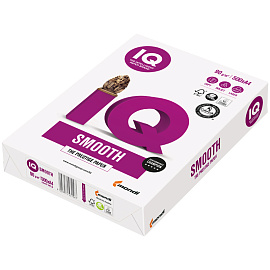 Бумага для офисной техники IQ Smooth (А4, марка A+, 90 г/кв.м, 500 листов)