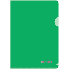 Папка-уголок Berlingo, А5, 180мкм, зеленая