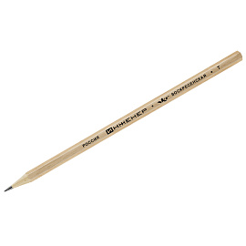 Карандаш чернографитный H Инженер 1238 заточенный шестигранный