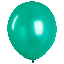 Воздушные шары, 50шт., М12/30см, MESHU, металлик, зеленый