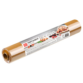 Бумага для выпечки OfficeClean, бежевая, 38см*50м, 40г/м2, в рулоне, в пленке, без силиконового покрытия