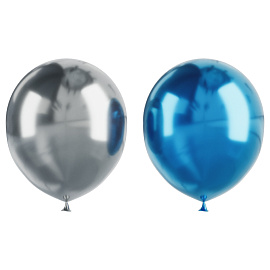 Воздушные шары, 25шт., М12/30см, MESHU "Blue