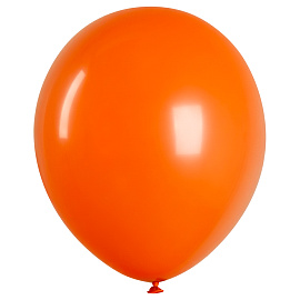 Воздушные шары, 50шт., М12/30см, MESHU, пастель, оранжевый