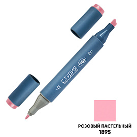 Маркер двусторонний для скетчинга Гамма "Студия", розовый пастельный, корпус трехгранный, пулевид./клиновид. наконечники