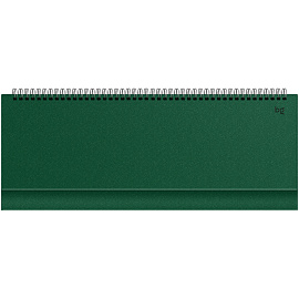 Планинг недатированный, 56л., 330*130мм, балакрон, BG "Ariane. Dark green