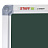 Доска для мела магнитная 3-х элементная 100х150/300 см, 5 рабочих поверхностей, зеленая, STAFF, 238009 Фото 0 Доска для мела магнитная 3-х элементная 100х150/300 см, 5 рабочих поверхностей, зеленая, STAFF, 238009 Фото 0