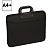 Папка-портфель 3 отделения OfficeSpace А4+, 390*315*120мм, 1000мкм, на молнии (сверху), пластик, черный Фото 0 Папка-портфель 3 отделения OfficeSpace А4+, 390*315*120мм, 1000мкм, на молнии (сверху), пластик, черный Фото 0
