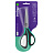 Ножницы Berlingo "Easycut 350", 18см, бирюзовые, эргономичные ручки, мягкие вставки, европодвес