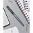 Ручка гелевая неавтоматическая Attache Selection Graphite синяя корпус soft touch (толщина линии 0.35 мм) Фото 3