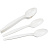 Ложка одноразовая столовая Green Mystery белая 170 мм (50 штук в упаковке) Фото 0