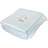Простыня одноразовая Гекса нестерильная ламинированная в сложении 140x80 см голубая (10 штук в упаковке) Фото 0