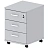 Тумба подкатная Комус Мебель Easy One с замком (серый, 404x454x577 мм, 3 ящика)