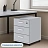 Тумба подкатная Комус Мебель Easy One с замком (серый, 404x454x577 мм, 3 ящика) Фото 0